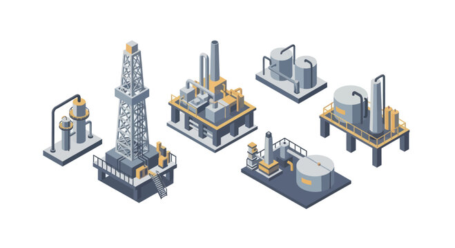 Collection of Industrial Oil and Gas Extraction Facilities.