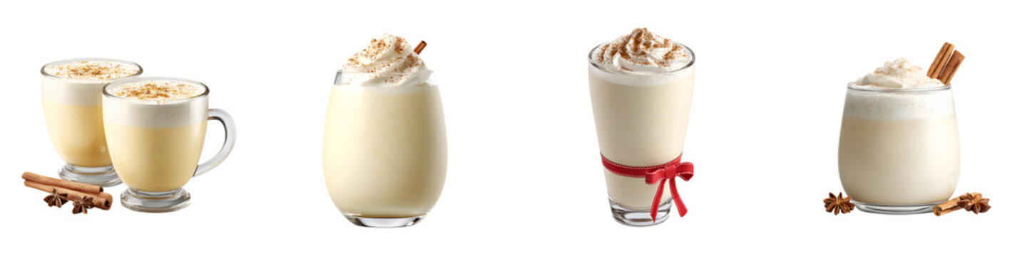 Festive Eggnog: Creamy Holiday Drink with Cinnamon