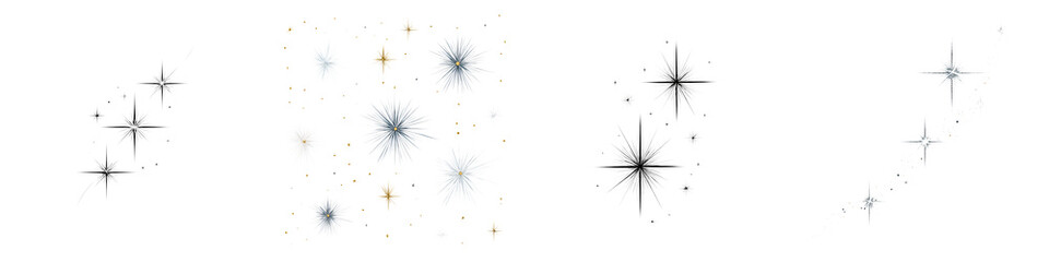 Fototapeta premium Sparkling Stars: Cosmic Dust and Celestial Light