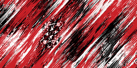 Gaming esport background striking stripes electric banner vector illustration design red black grunge brush wing comic pattern modern abstract concept livery stripes decal paint splash splatter.eps 10 © Samsul