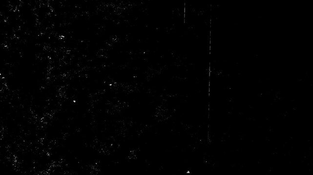 4k stock | Old film effect negative film grunge rough vintage video stop motion dust scratches overlay grain for cinematic projects and retro aesthetics.