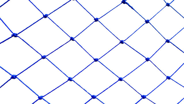 blue net on transparent background