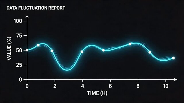 Graph showing data fluctuation over time