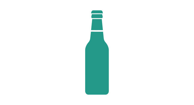 Green bottle with screw top cap.