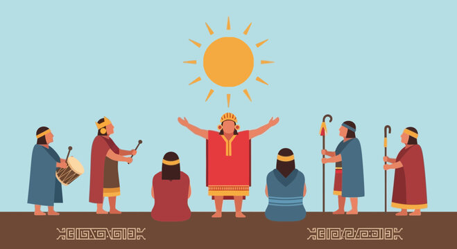 Inca Sun Worship Ceremony