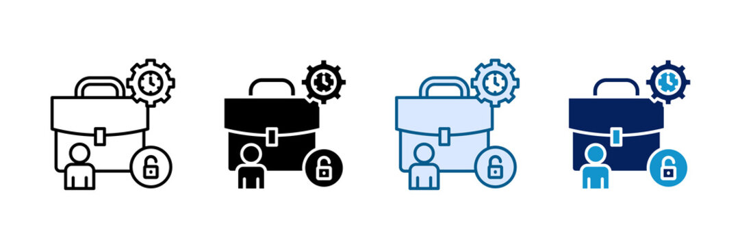 Gig Economy Icon Set Multiple Style Collection