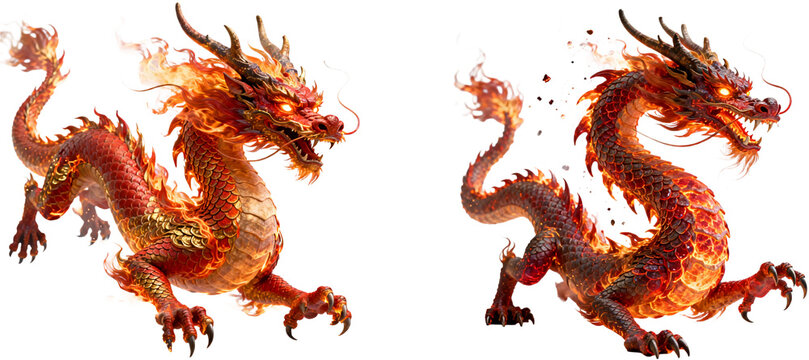龍　ドラゴン　動物　生き物　イラスト