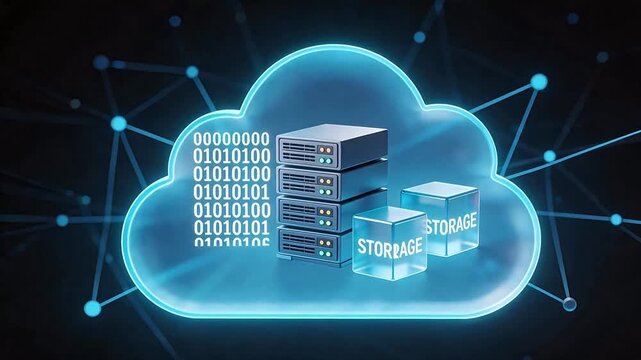 Cloud computing data storage network