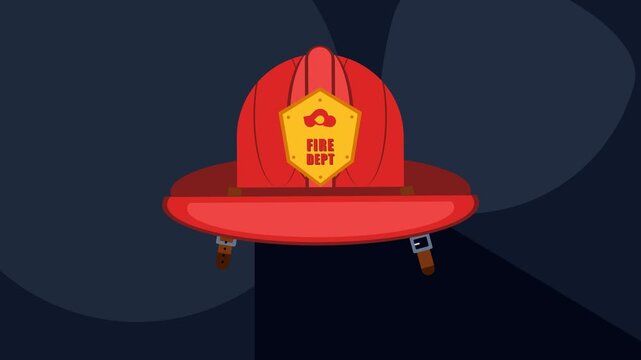 Professional Fire Department Helmet Vector Art for Rescue Services Firefighter Safety and Emergency Response