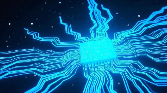 Circuit board in starry space