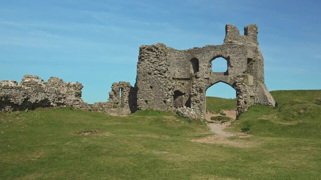 Ruins of Pennard Castle, Gower Peninsula, South Wales