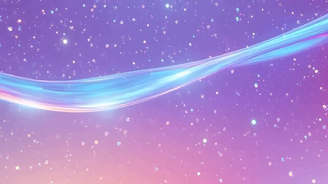 Abstract flowing light in cosmic space