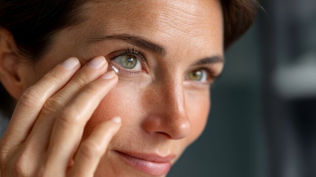 Applying skincare routine home beauty tips indoor close-up self-care techniques for healthy skin
