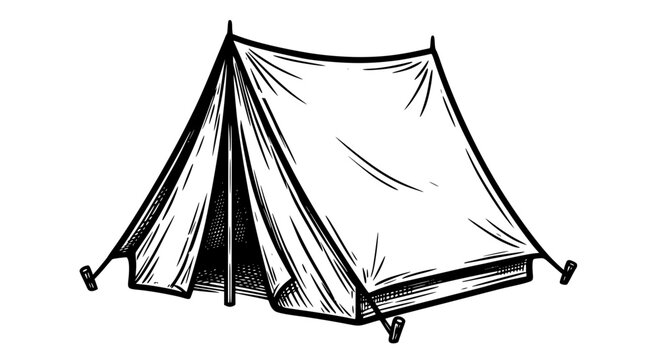 tent vector illustation