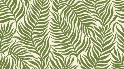Organic Fern Leaf Pattern Seamless © Bima