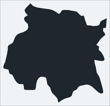 Morelos, MX, Mexico map. Just a simple border map. Shape of the region. Plain boundary outline. Vector illustration.