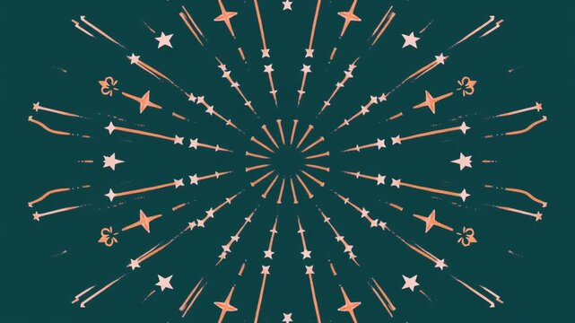 New Year Celebration Fireworks Animation.