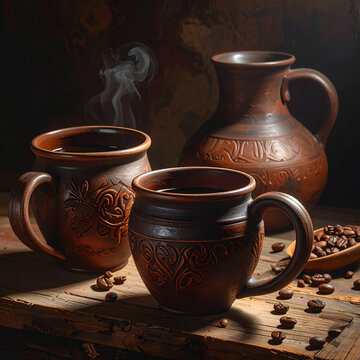 Rustic Clay Pottery