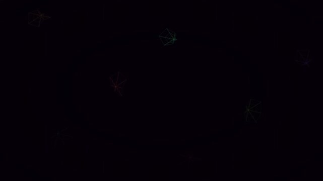 Cinematic pure black background seamless loop for modern transitions