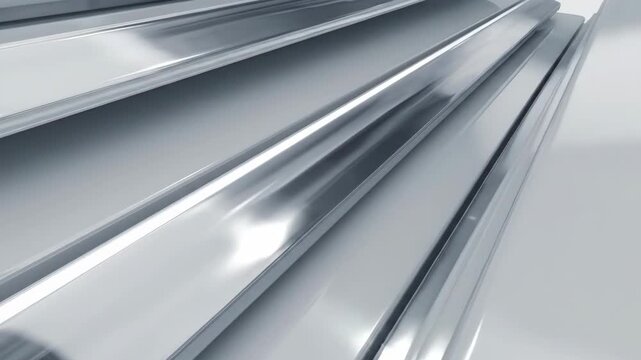Abstract metallic background with parallel lines and reflections, modern industrial design.