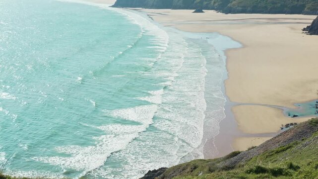 Beach and dunes, Three Cliffs Bay, Gower Peninsula, South Wales