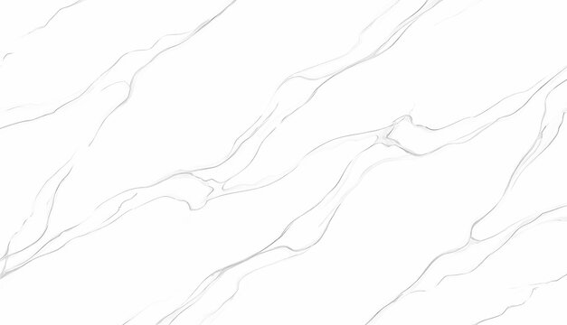 Minimalist White Marble Pattern with Smooth Grey Veins Texture