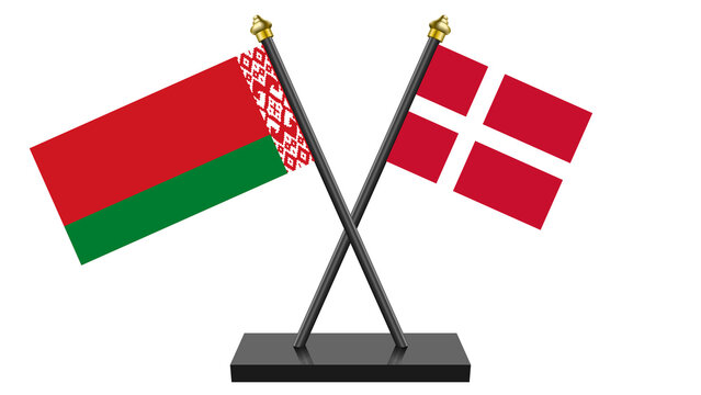 Flag of Denmark and Belarus
