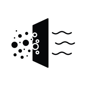 Air Purification System Icon for Dust and Bacteria Protection Vector