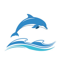 Blue dolphin jumping out water 1. © Dasim