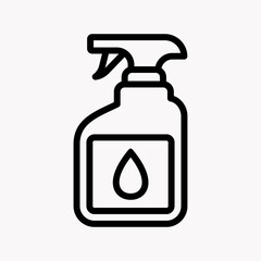 Fototapeta premium CLEANING SPRAY LINE