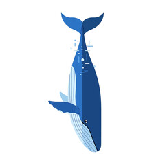 Large Blue Whale Tail Closeup View. © Suryadi