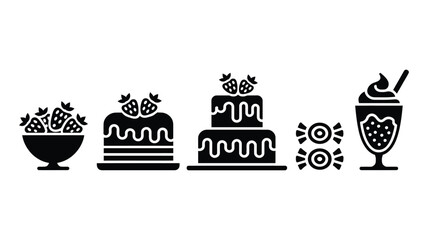 birthday cake design with candles and decorative elements for celebration party greeting invitation bakery and festive event concept modern vector illustration style. © ABUBOKKORsiddik