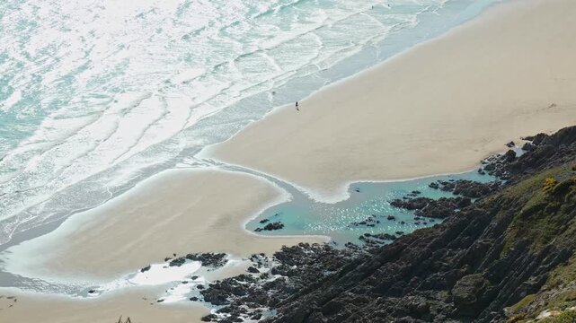 Beach and dunes, Three Cliffs Bay, Gower Peninsula, South Wales