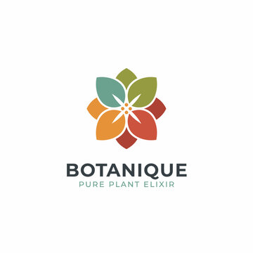 Herbal Drink Logo Design with Green Leaves and Natural Elements for Organic Beverage Branding, Wellness Tea Shop, and Healthy Juice Bar Identity. Vector Illustration.