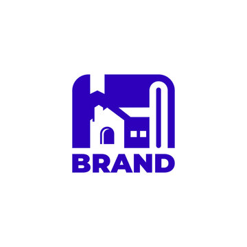 House and Book Logo Design