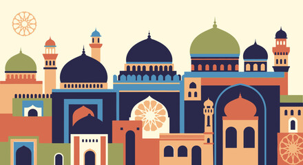 Fototapeta premium Mosque Architecture Islamic Buildings.
