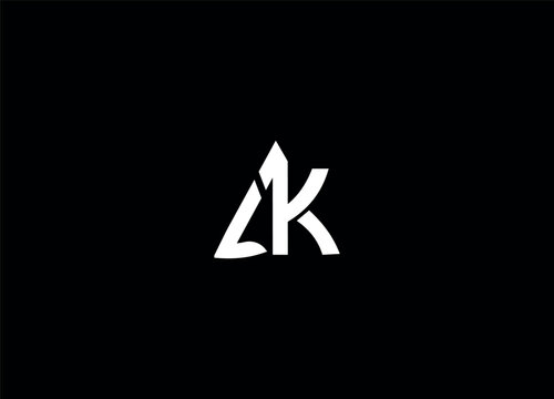  LK Initial Logo Design And Monogram  Letter Logo