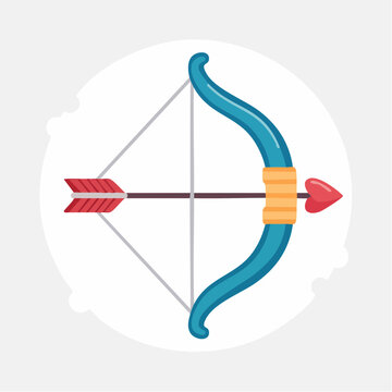 Cupid's Bow and Arrow Illustration