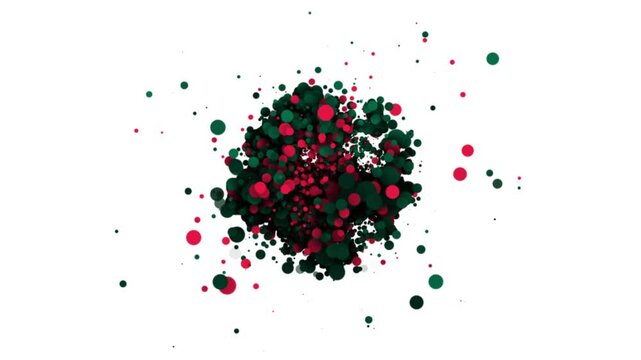 Futuristic Data Particles Create an Iconic Transition of the Bangladesh Flag