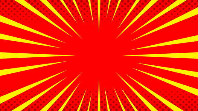 赤黄色放射背景 ポップセールバナー用インパクトデザイン素材 Red Yellow Burst Background Pop Sale Banner Impact Design

