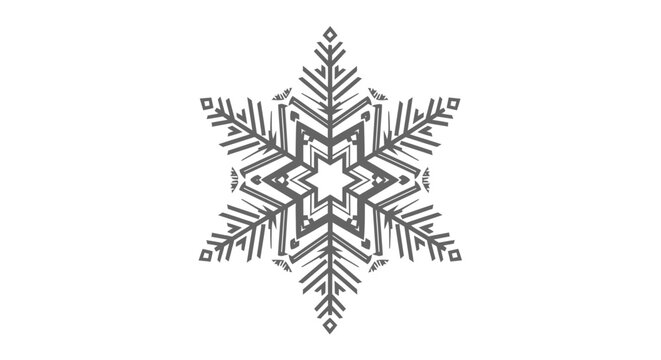 Detailed Snowflake Crystal Ice Formation Pattern.