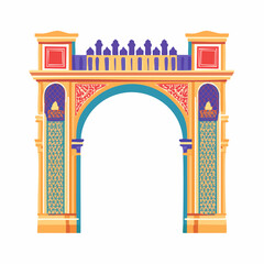 Fototapeta premium Ornate Islamic Archway with Geometric Patterns