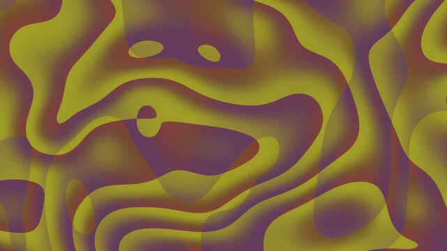 A high-quality abstract background featuring fluid, organic liquid shapes and smooth wavy patterns. The design uses a unique color palette of olive green, muted purple, and earthy tones with a soft gr