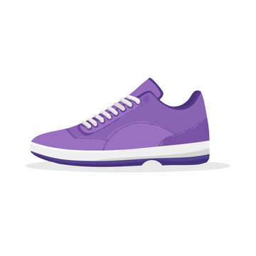 Purple Sneaker Illustration