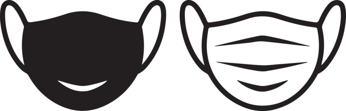 Black and white minimalist line of happy and sad human faces line minimalist happy face
