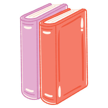 Hand Drawn Illustration Of Stack Book