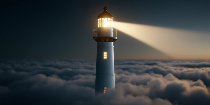 Global inflation predictions analyzing economic trends from a lighthouse perspective amidst cloudy skies