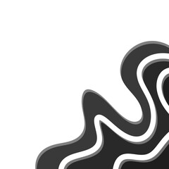 Fototapeta premium Abstract Gradient Wavy Border
