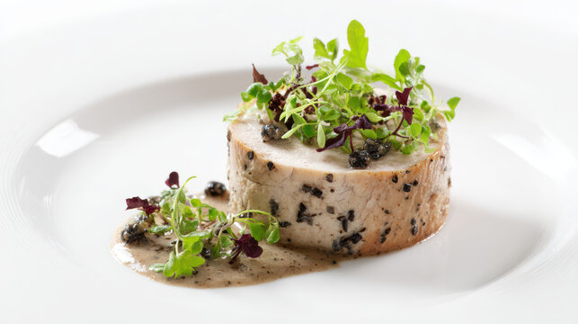 guinea fowl galantine with truffle vinaigrette