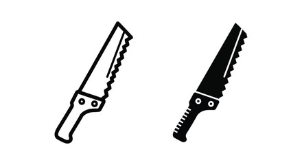 Obraz premium Set of hand saw icons